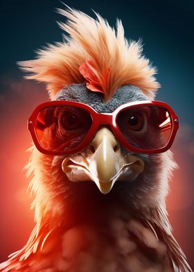 Cool Sunglasses Chicken