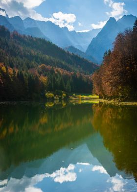 Mountain Lake in Autumn