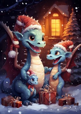 Dragon Family Xmas