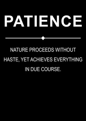 Patience Motivation Quote