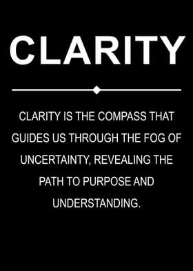 Clarity Motivation Quote