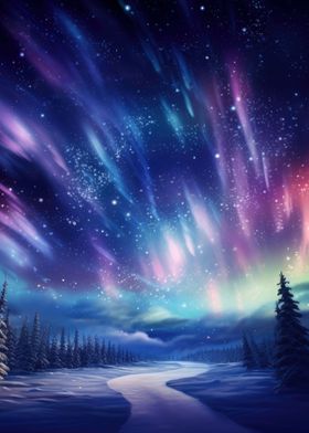 Rainbow Aurora Borealis