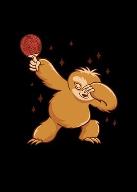 Dabbing Sloth Ping Pong