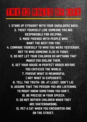 the 12 rules of life