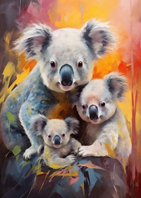 Koala Christmas Family