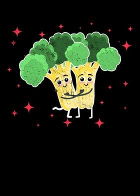 Cute Broccoli Couple