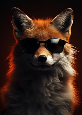 Cool Fox With Sunglasses