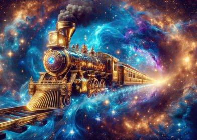 Cosmic Steampunk Train 01