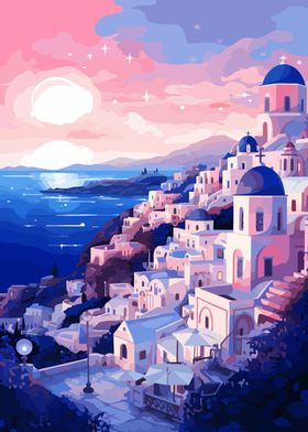 Santorini Greek Sunset