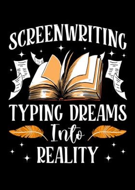 Screenwriter Typing Dreams