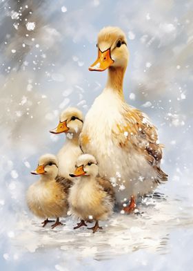 Duck Family Xmas