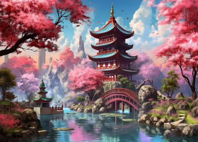 Asian landscape painting