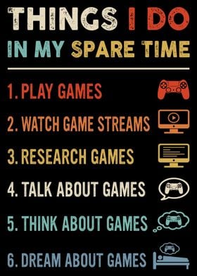 Video Game Gaming Poster