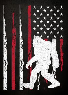 Bigfoot USA Flag