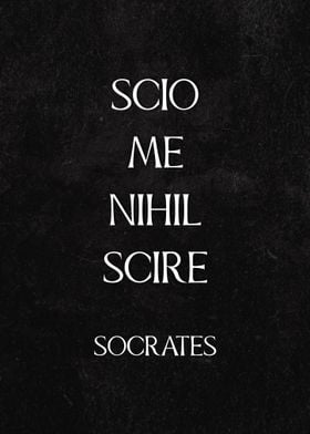 Latin Quote Socrates Scio