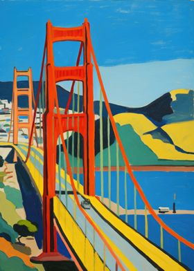 GoldenGate Bridge Abstract