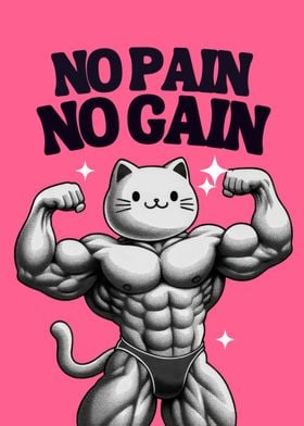 Motivational cat poster 