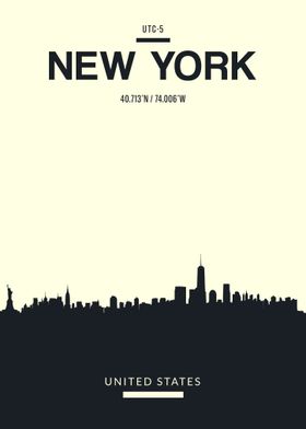 New York US Skyline