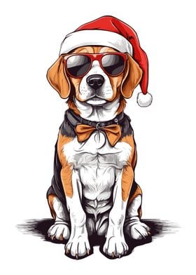 Christmas Beagle