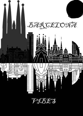 Barcelona Vibes Poster
