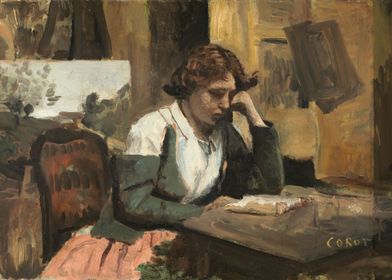 Young Girl Reading