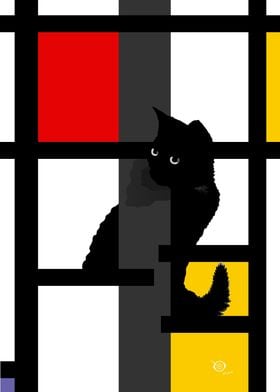 Mondrians Cat