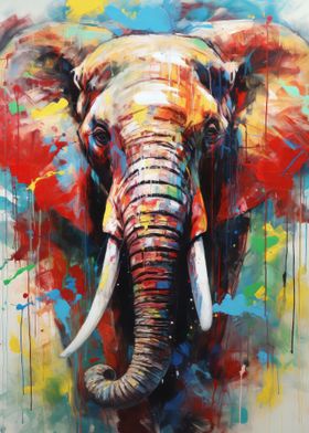 Elephant Abstract