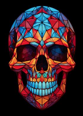 Skull Stained Glass