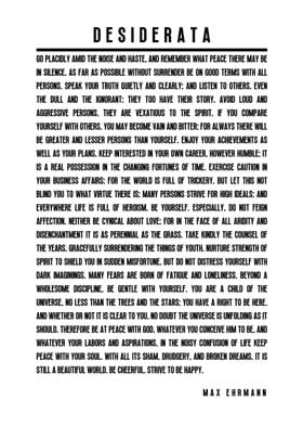 Desiderata