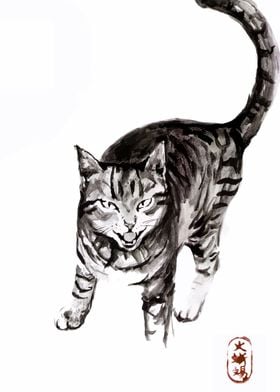 Ink Cat Painting