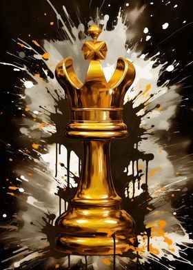 Chess King Painting