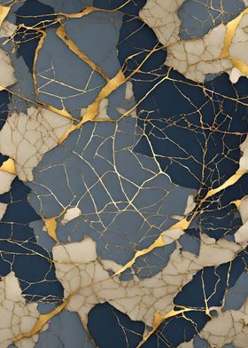 Abstract Kintsugi Luxury