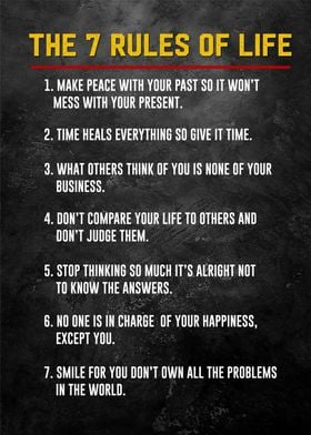 the 7 rules of life