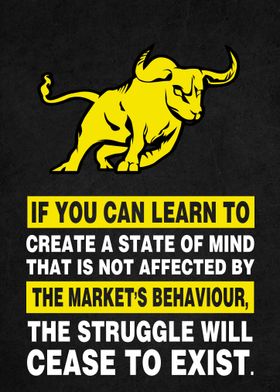 Bull Trading Poster