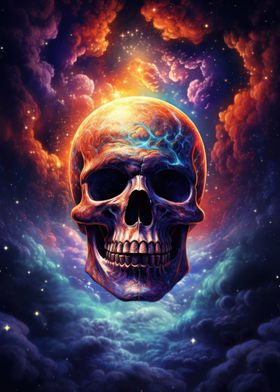 Cosmic Nebula Skull