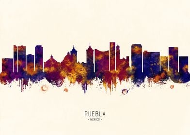 Puebla Mexico Skyline