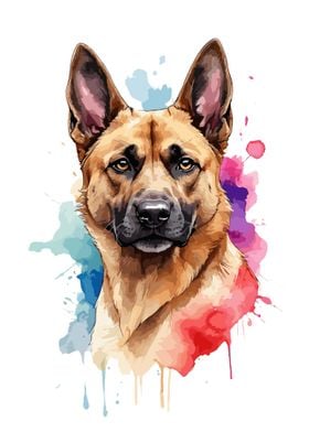 Belgian Malinois Face