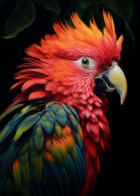 Stunning Colorful Parrot