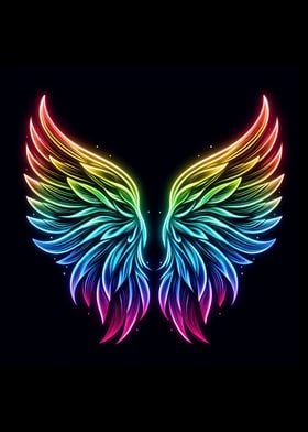 Neon Angel Wings 02