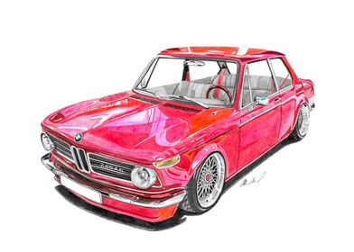 BMW 2002TI drawing