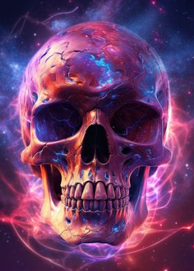 Cosmic Nebula Skull