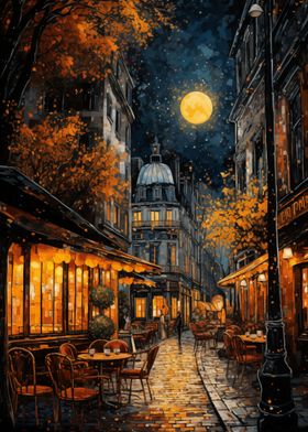 Paris Streets at night