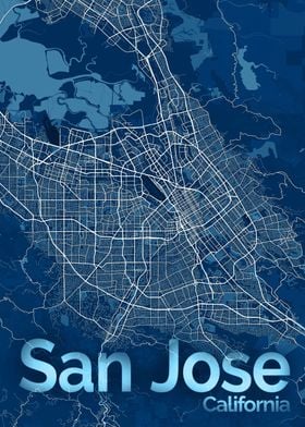 San Jose City Street Map