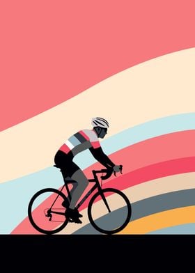 Retro Minimalist Cyclist