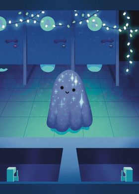 Partying ghost