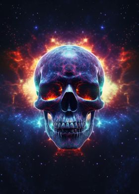 Cosmic Nebula Skull