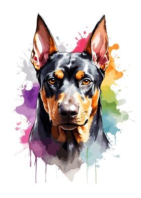 Doberman Face