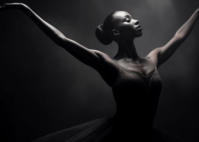 Black Ballerina Poster