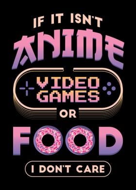 Anime Video Games and Food