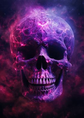 Cosmic Nebula Skull
